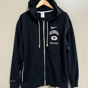 Nike UGA Dawgs Georgia Bulldogs Team Issue PE Basketball Zip-Up Hoodie Men's XL